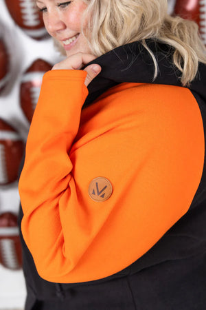 Orange/Black Gameday Halfzip Hoodie