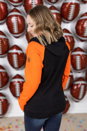 Orange/Black Gameday Halfzip Hoodie