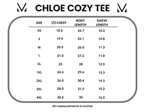 Chloe Cozy Tee - White Liberty Stars