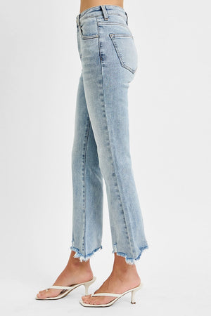 Risen High Rise Crop Flare Jeans