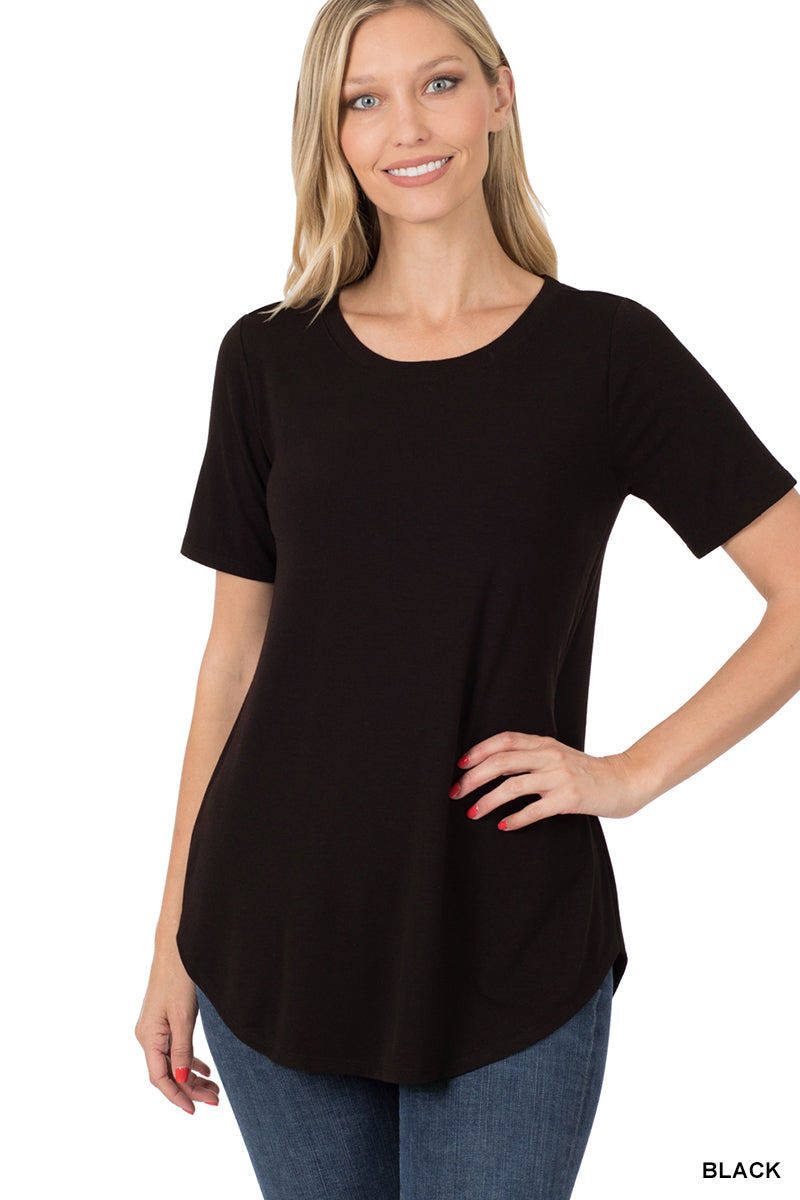Not your Basic Round Neck Tee in Black