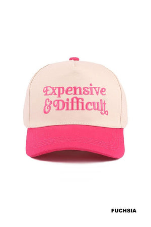 Expensive & Difficult Embroidered Baseball Hat