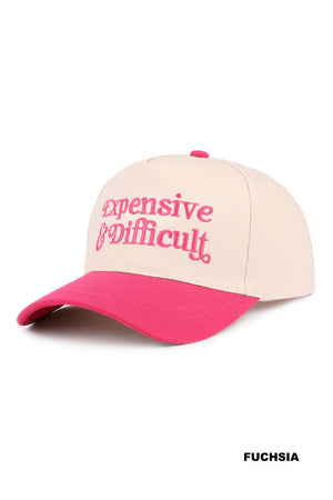 Expensive & Difficult Embroidered Baseball Hat