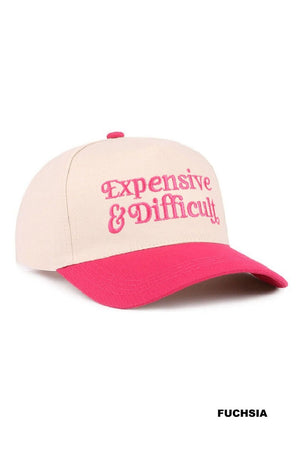 Expensive & Difficult Embroidered Baseball Hat