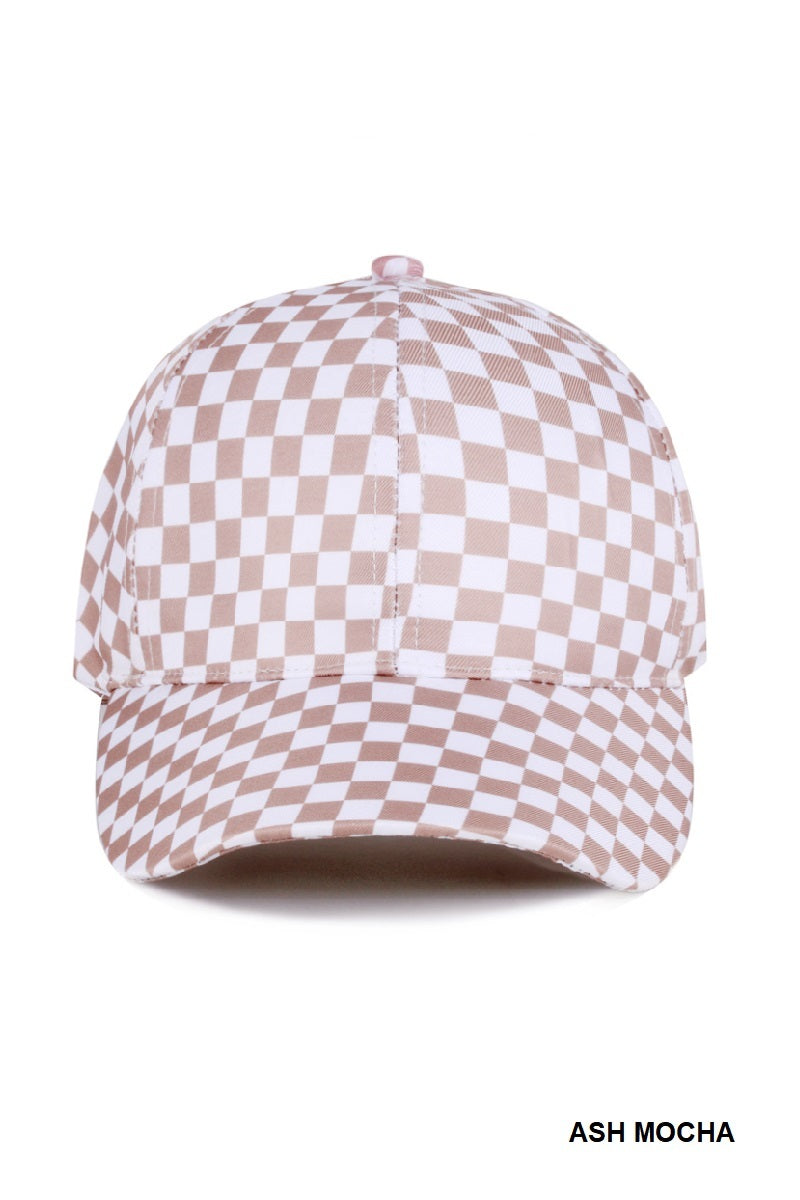 Checkered Pattern Baseball Cap