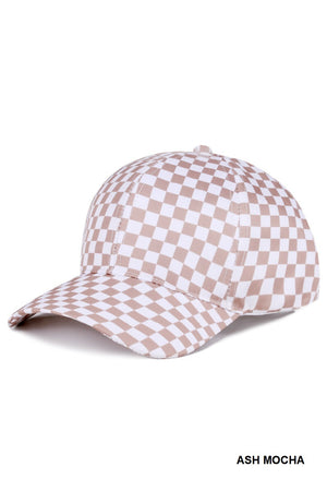 Checkered Pattern Baseball Cap