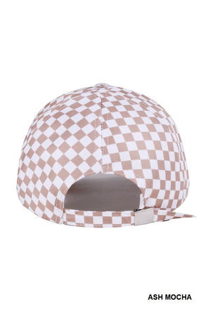 Checkered Pattern Baseball Cap