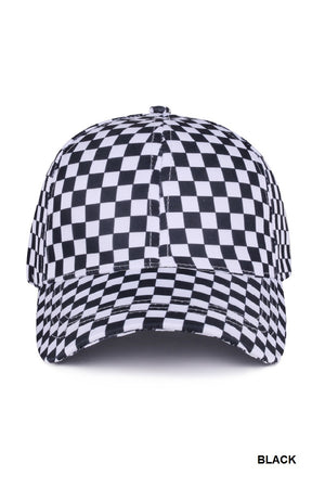 Checkered Pattern Baseball Cap