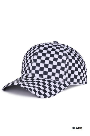Checkered Pattern Baseball Cap