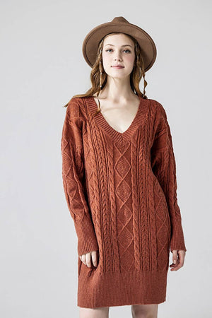 The Sweet Haven Sweater Dress