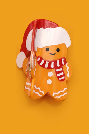 CHRISTMAS TREE SANTA SNOWMAN HAIR CLAW CLIPS