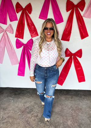 VALENTINES DRESS IT UP MESH TOPS:CHEETAH HEARTS