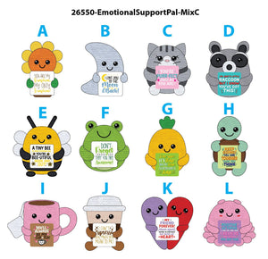 Emotional Support Crochet Plush Pals Variety - 12/Display: Wholesale Price
