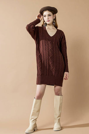 The Sweet Haven Sweater Dress