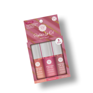 Peptide Lip Oil Trio – Dewy Glow 💋