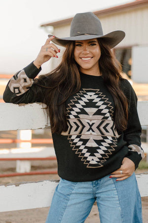 Night Aztec Sweater