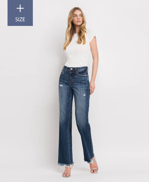 Curvy High-Rise Dad Jeans with Tummy Control