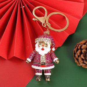 CHRISTMAS SANTA TREE KEYCHAIN BAG CHARM
