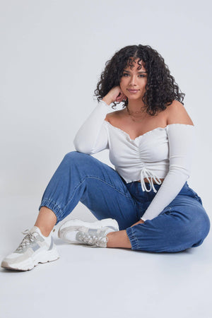 The Soft Life Jogger in Dark Wash