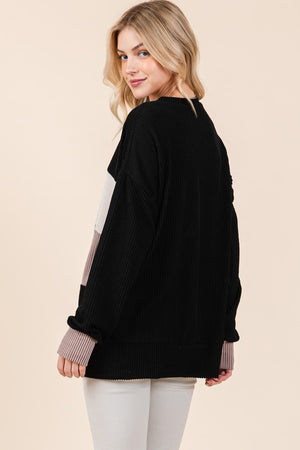 Color My World Color Block Corded Top