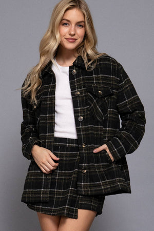 The Frosted Plaid Flannel Jacket