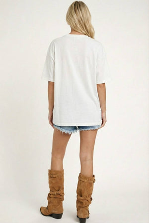 All American Mixed Media Graphic Tee