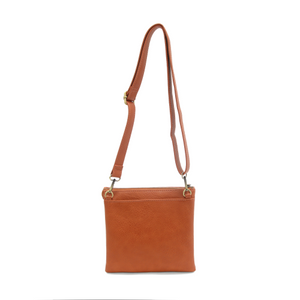 Joy Susan Dawn Multi Pocket Compact Crossbody Bag - Burnt Orange