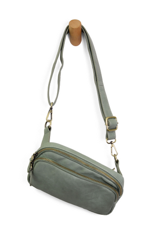 Joy Susan Kylie Double Zip Sling/Belt Bag