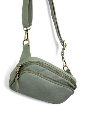 Joy Susan Kylie Double Zip Sling/Belt Bag