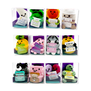 Emotional Support Crochet Plush Pals Variety - 12/Display: Wholesale Price