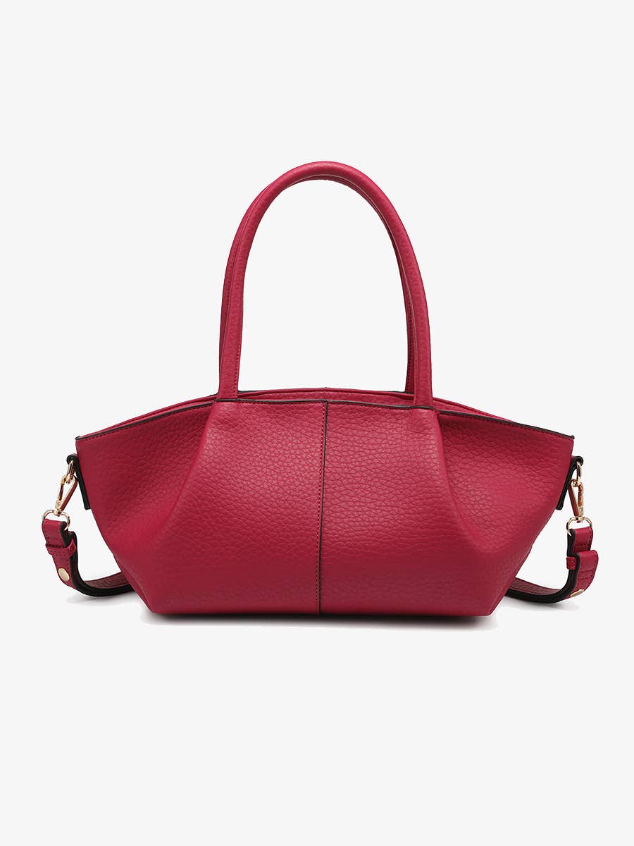 M2673 Karen Dual Handle Baguette Bag: Boysenberry