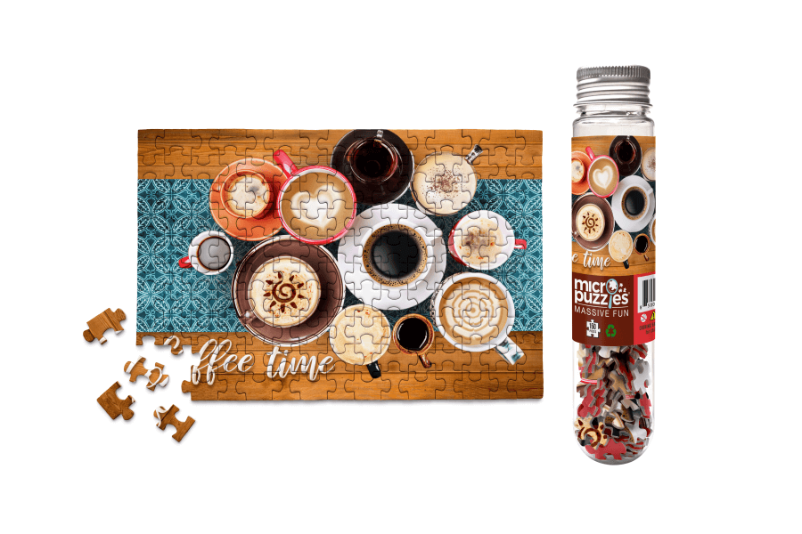 Coffee Mini Jigsaw Puzzle - Mug Table Latte tea Impulse buy