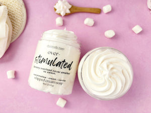 Overstimulated (Marshmallow Fluff) Whipped Soap & Foaming Sugar Scrub