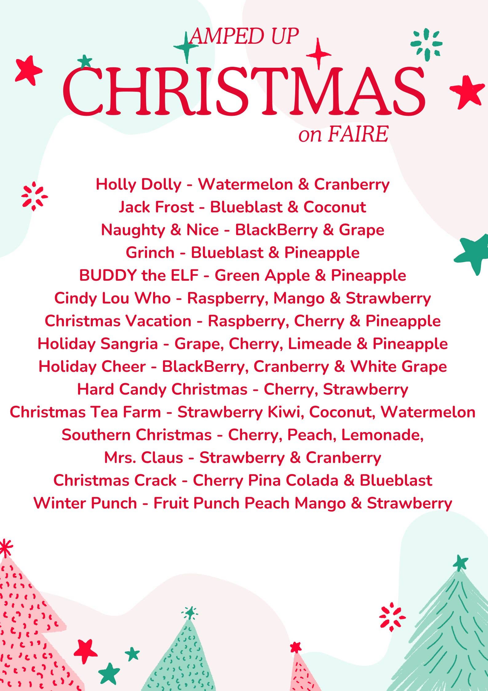 Amped Up Loaded Teas - Christmas Tea Jack Frost Loaded Tea