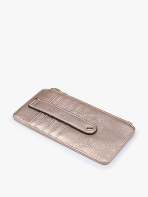 WL1889 Saige Slim Card Holder Women's Wallet: Navy