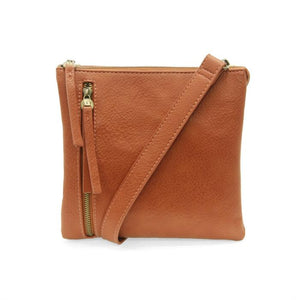 Joy Susan Dawn Multi Pocket Compact Crossbody Bag - Burnt Orange