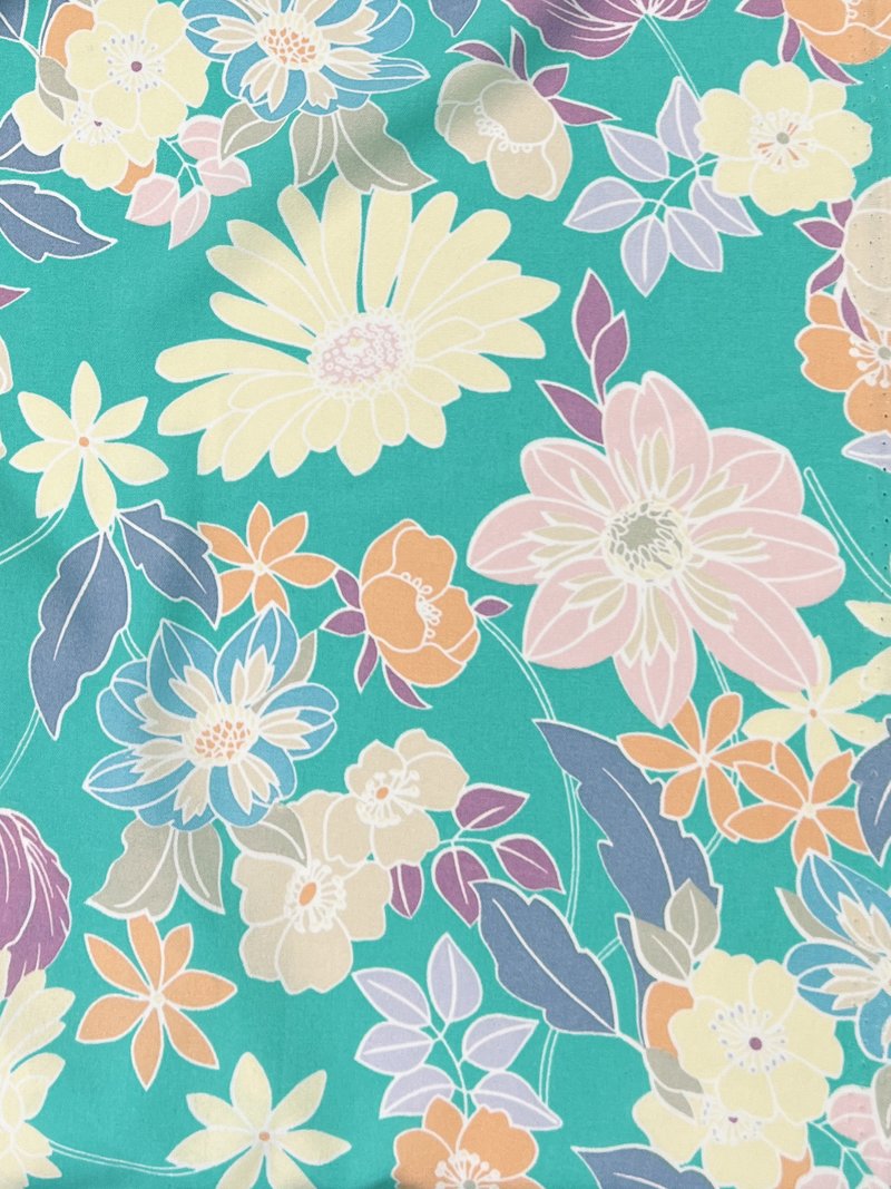 Tropical Vibes V-Neck Midi Dress  in Jade