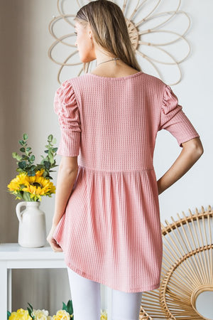 Blush Bloom Babydoll Top