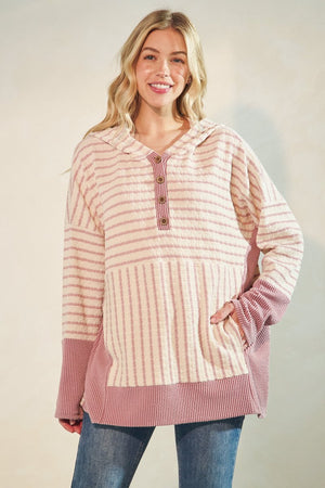 Sweetheart Striped Hoodie