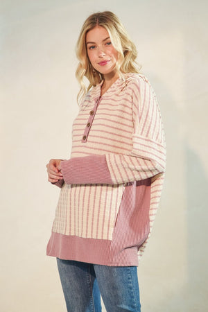 Sweetheart Striped Hoodie