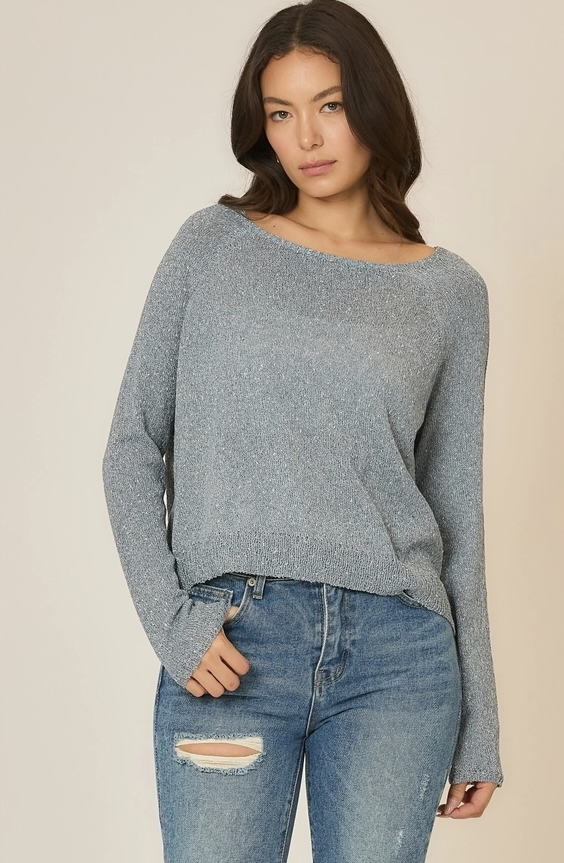 Clear Blue Water Knit Sweater