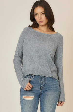 Clear Blue Water Knit Sweater