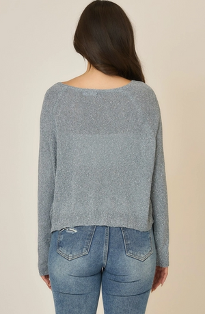 Clear Blue Water Knit Sweater