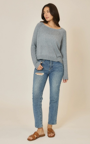 Clear Blue Water Knit Sweater