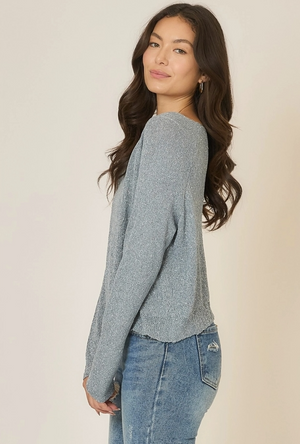 Clear Blue Water Knit Sweater