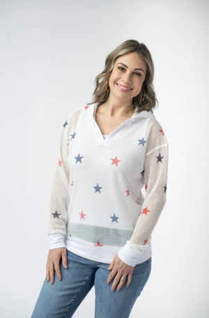American Stars Mesh Hoodie