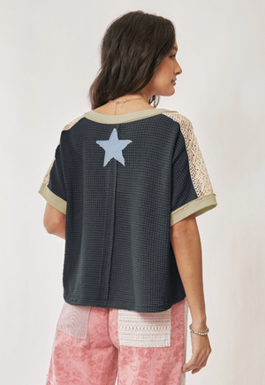 Starstruck Patchwork Crochet Top