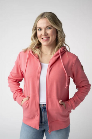 Sunkissed Coral FullZip by Michelle Mae
