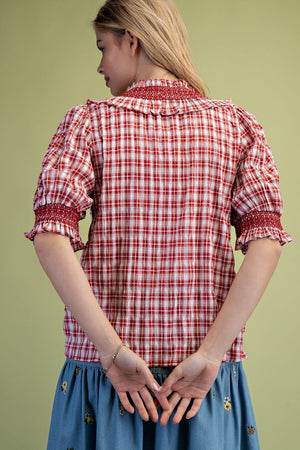 Prairie Picnic Seersucker Top