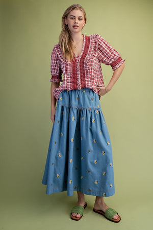 Prairie Picnic Seersucker Top